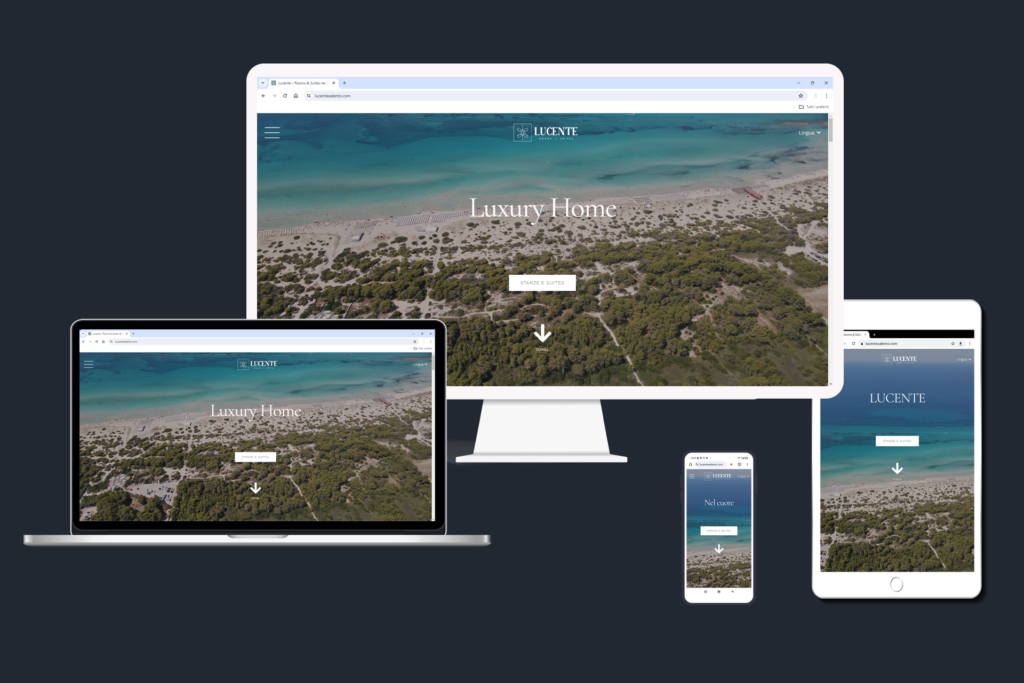 immagine del sito responsive di www.lucente.it web design by oto-oto.it